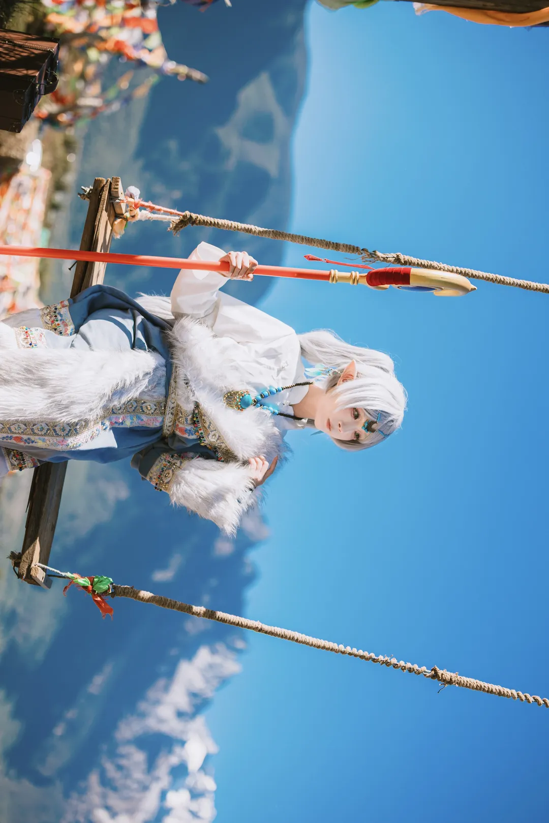 葬送的芙莉莲, 芙莉莲cos, 丽江旅拍, 藏服cosplay, 雪山cos正片 - 第11张