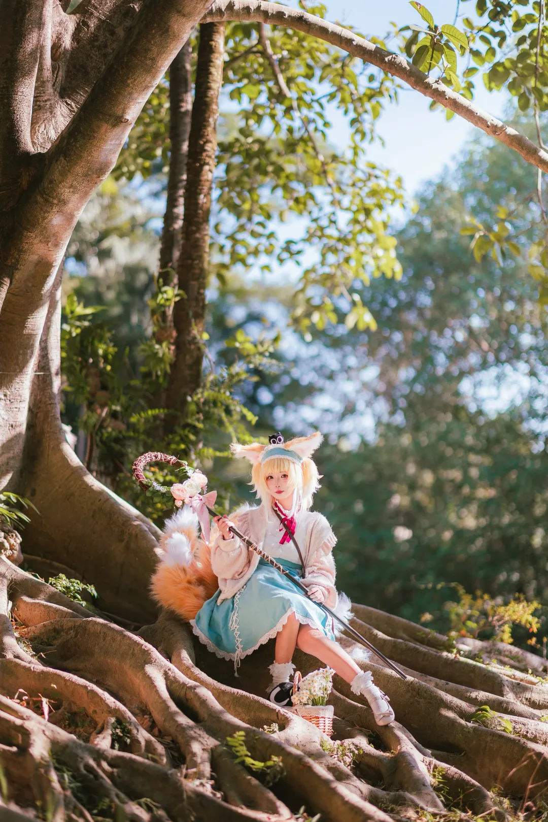 アークナイツ, スズラン コスプレ, コスプレ撮影, 屋外ポートレート撮影, 植物園撮影 - 1枚目