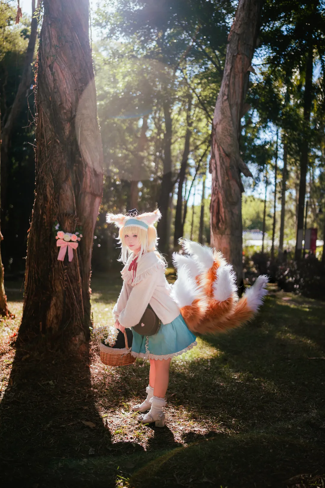 アークナイツ, スズラン コスプレ, コスプレ撮影, 屋外ポートレート撮影, 植物園撮影 - 10枚目