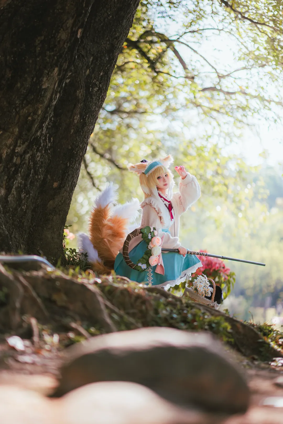 アークナイツ, スズラン コスプレ, コスプレ撮影, 屋外ポートレート撮影, 植物園撮影 - 6枚目