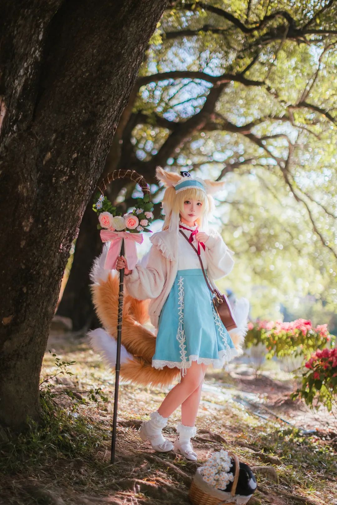 アークナイツ, スズラン コスプレ, コスプレ撮影, 屋外ポートレート撮影, 植物園撮影 - 7枚目