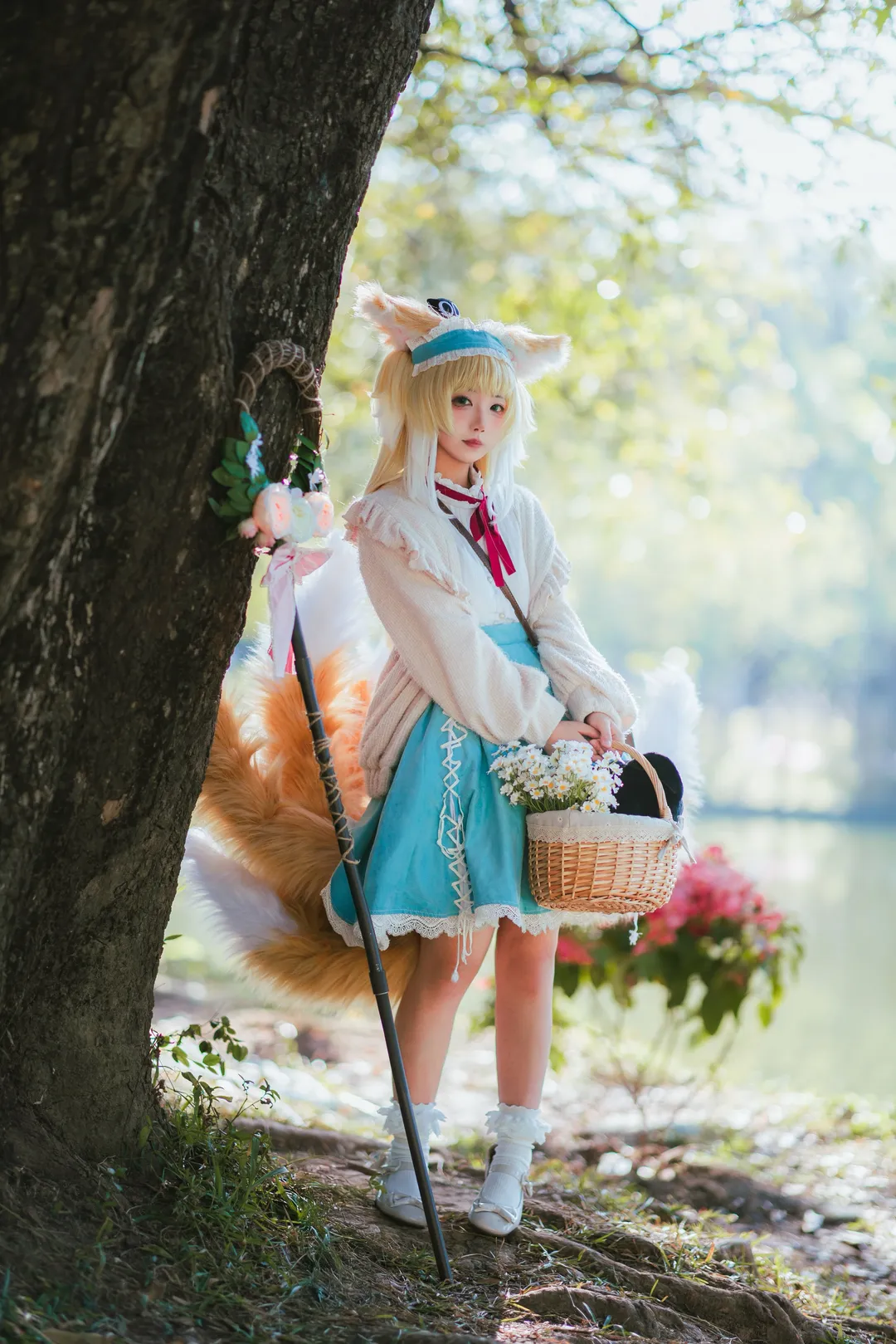 アークナイツ, スズラン コスプレ, コスプレ撮影, 屋外ポートレート撮影, 植物園撮影 - 8枚目