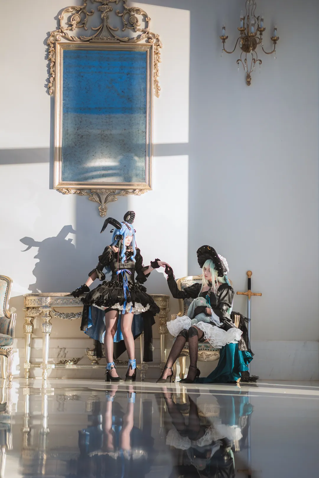 丰川祥子cos, 明日方舟, Ave Mujica, 若叶睦cos, 双人cosplay - 第1张