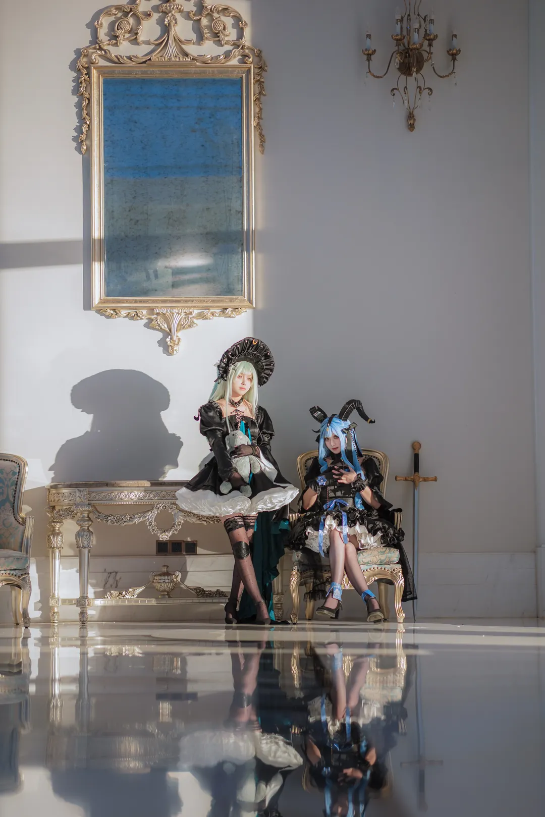 丰川祥子cos, 明日方舟, Ave Mujica, 若叶睦cos, 双人cosplay - 第2张
