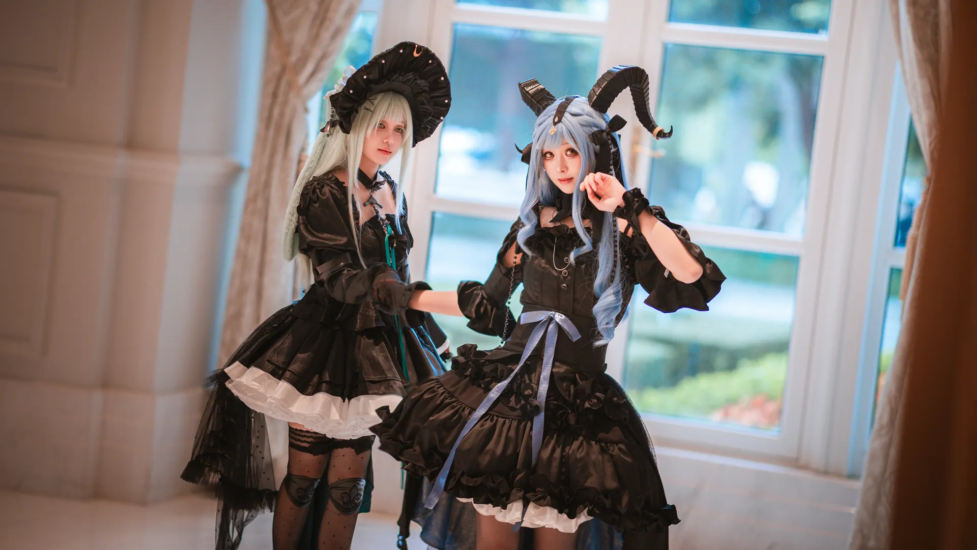 丰川祥子cos, 明日方舟, Ave Mujica, 若叶睦cos, 双人cosplay - 第7张