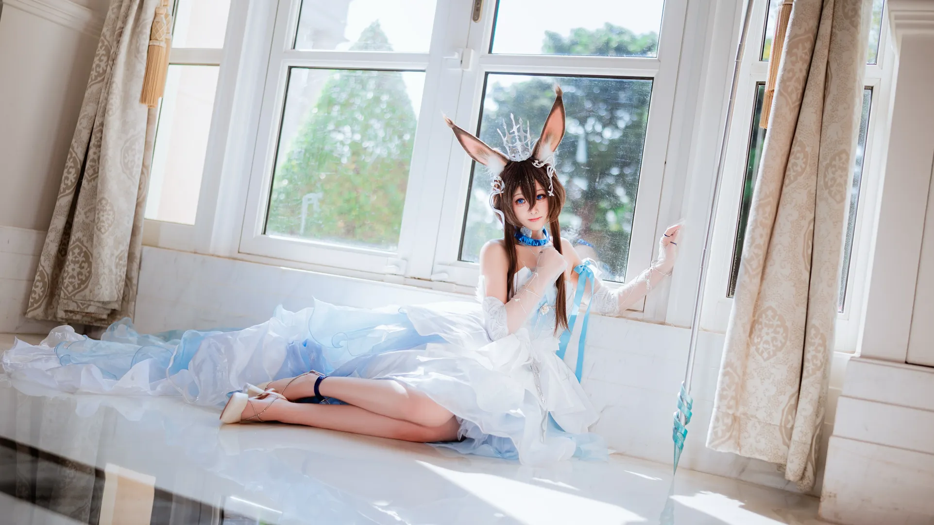 Cosplay, 明日方舟, 花嫁, 阿米娅cos, 时序花圃 - 第12张