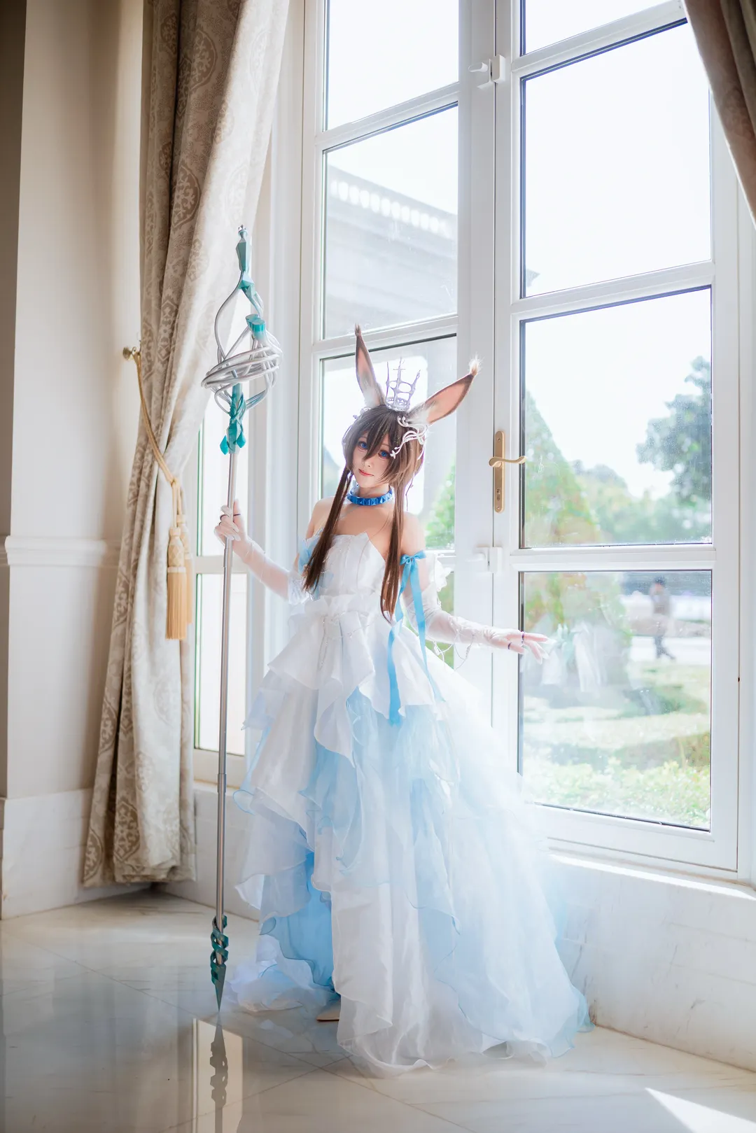 Cosplay, 明日方舟, 花嫁, 阿米娅cos, 时序花圃 - 第14张