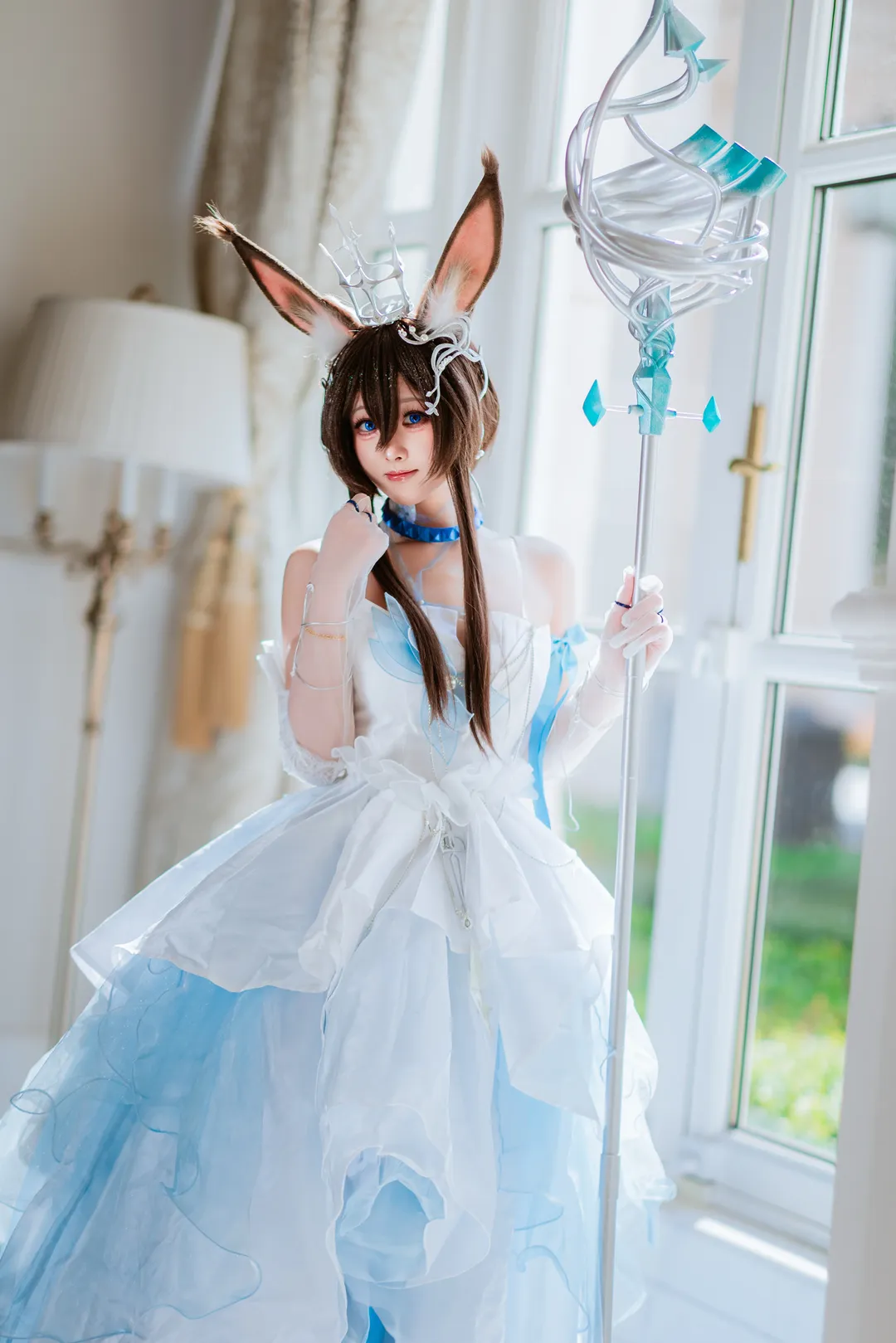 Cosplay, 明日方舟, 花嫁, 阿米娅cos, 时序花圃 - 第16张