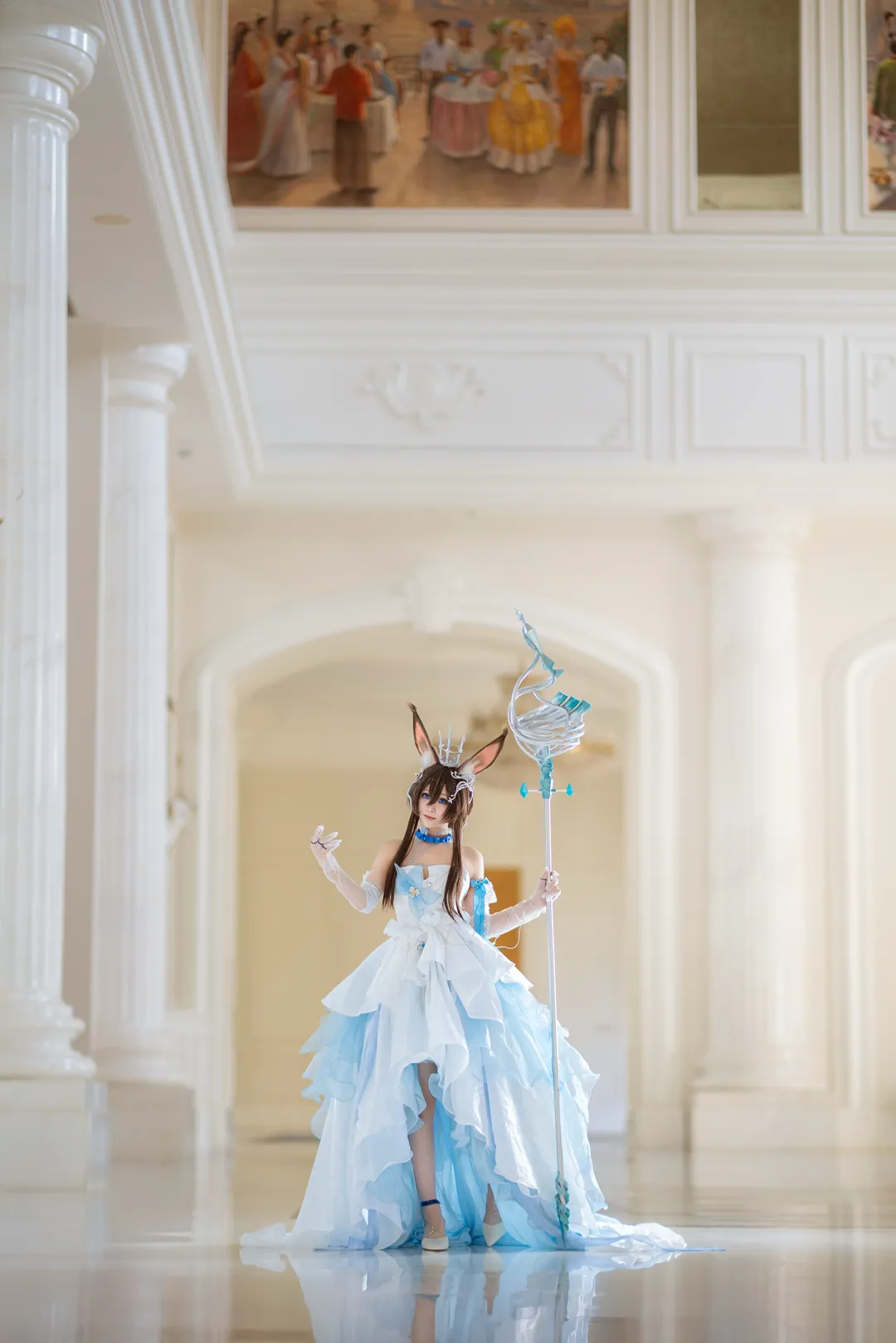Cosplay, 明日方舟, 花嫁, 阿米娅cos, 时序花圃 - 第2张