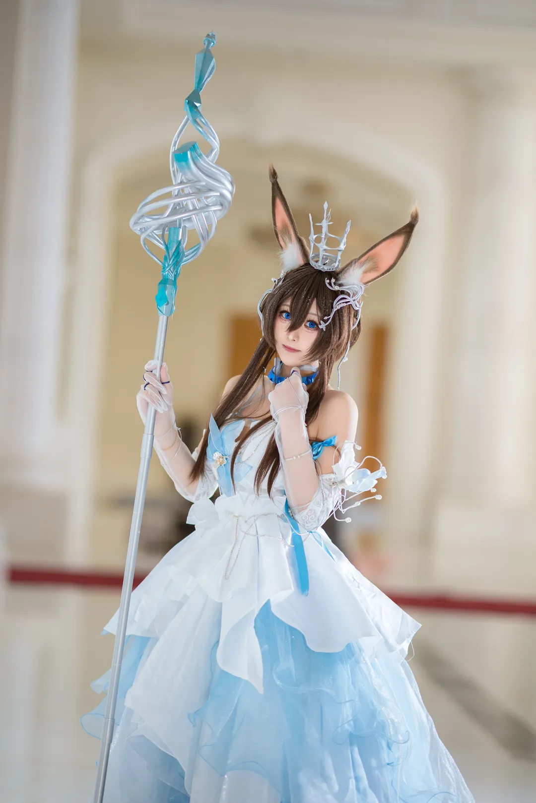 Cosplay, 明日方舟, 花嫁, 阿米娅cos, 时序花圃 - 第4张