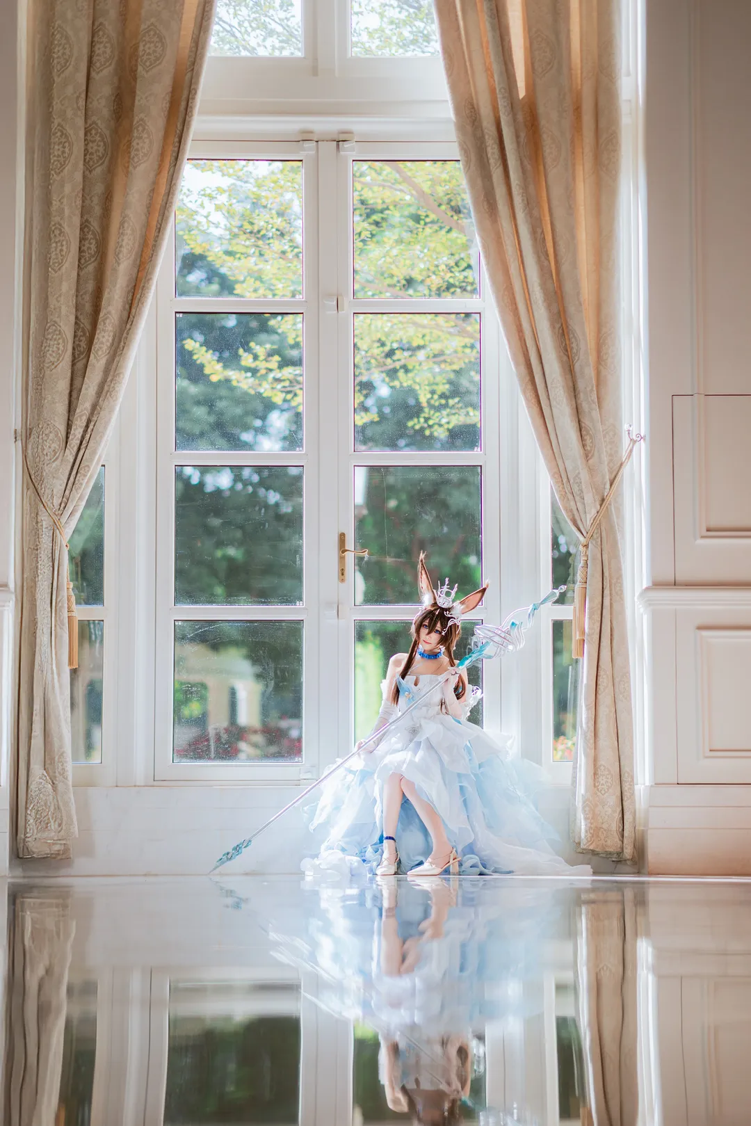 Cosplay, 明日方舟, 花嫁, 阿米娅cos, 时序花圃 - 第5张