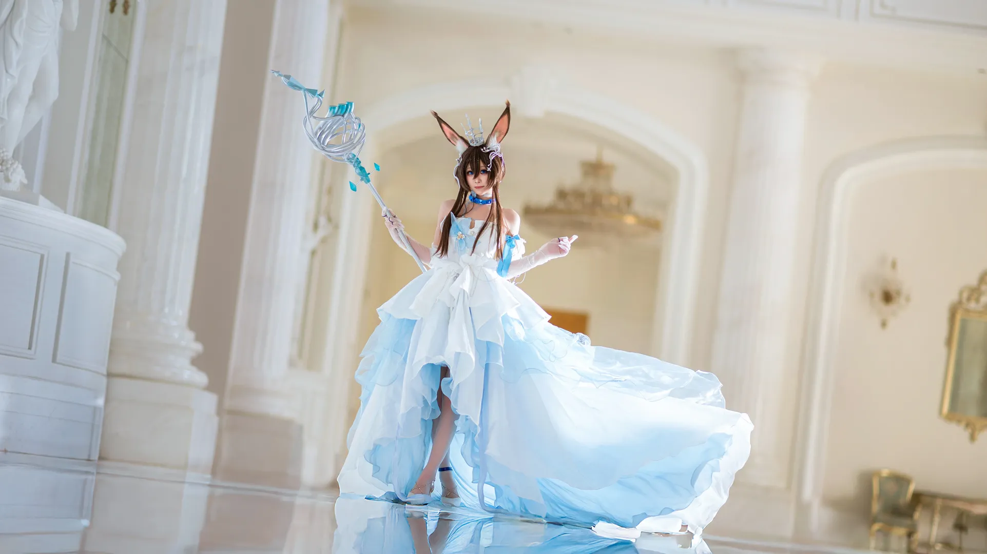 Cosplay, 明日方舟, 花嫁, 阿米娅cos, 时序花圃 - 第7张