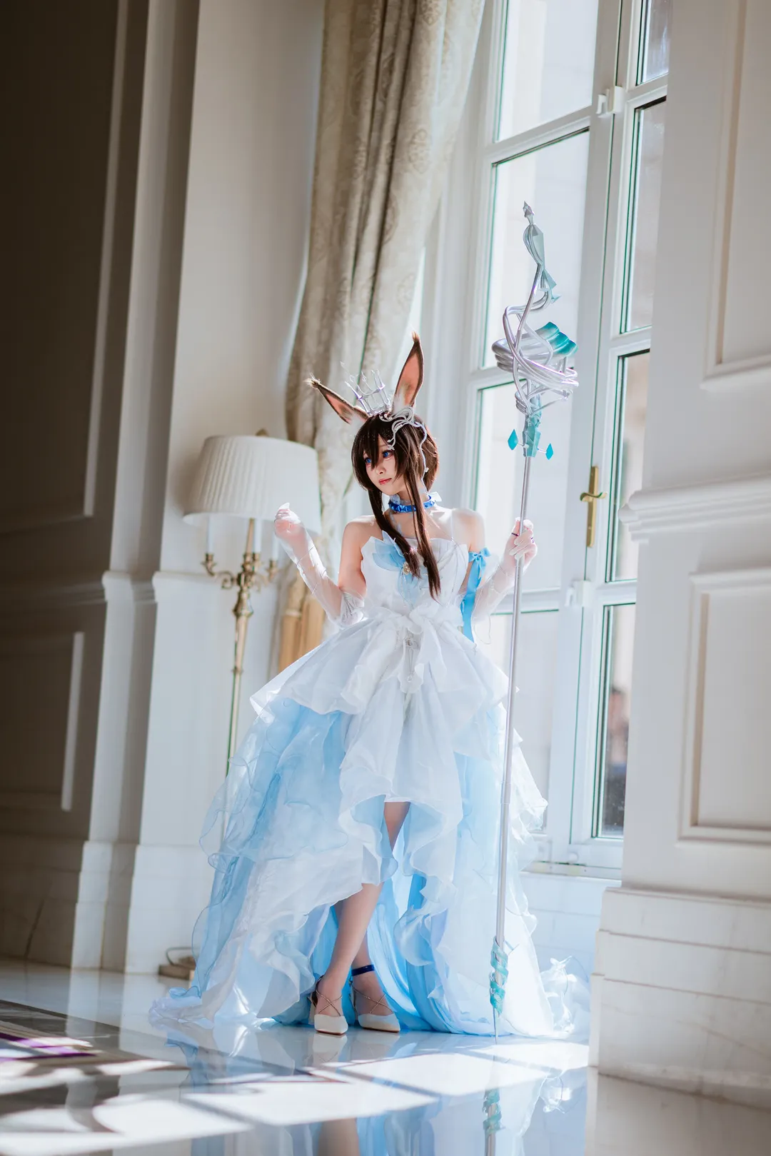Cosplay, 明日方舟, 花嫁, 阿米娅cos, 时序花圃 - 第9张