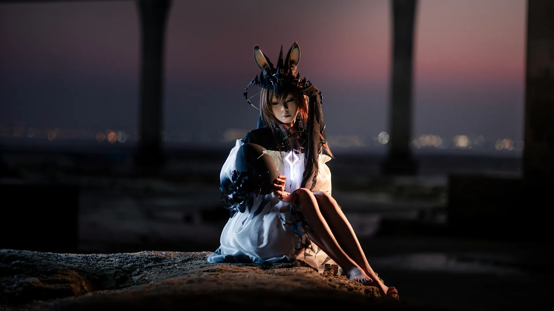 明日方舟, 阿米婭cos, cosplay正片, 廢土風攝影, 場景人像