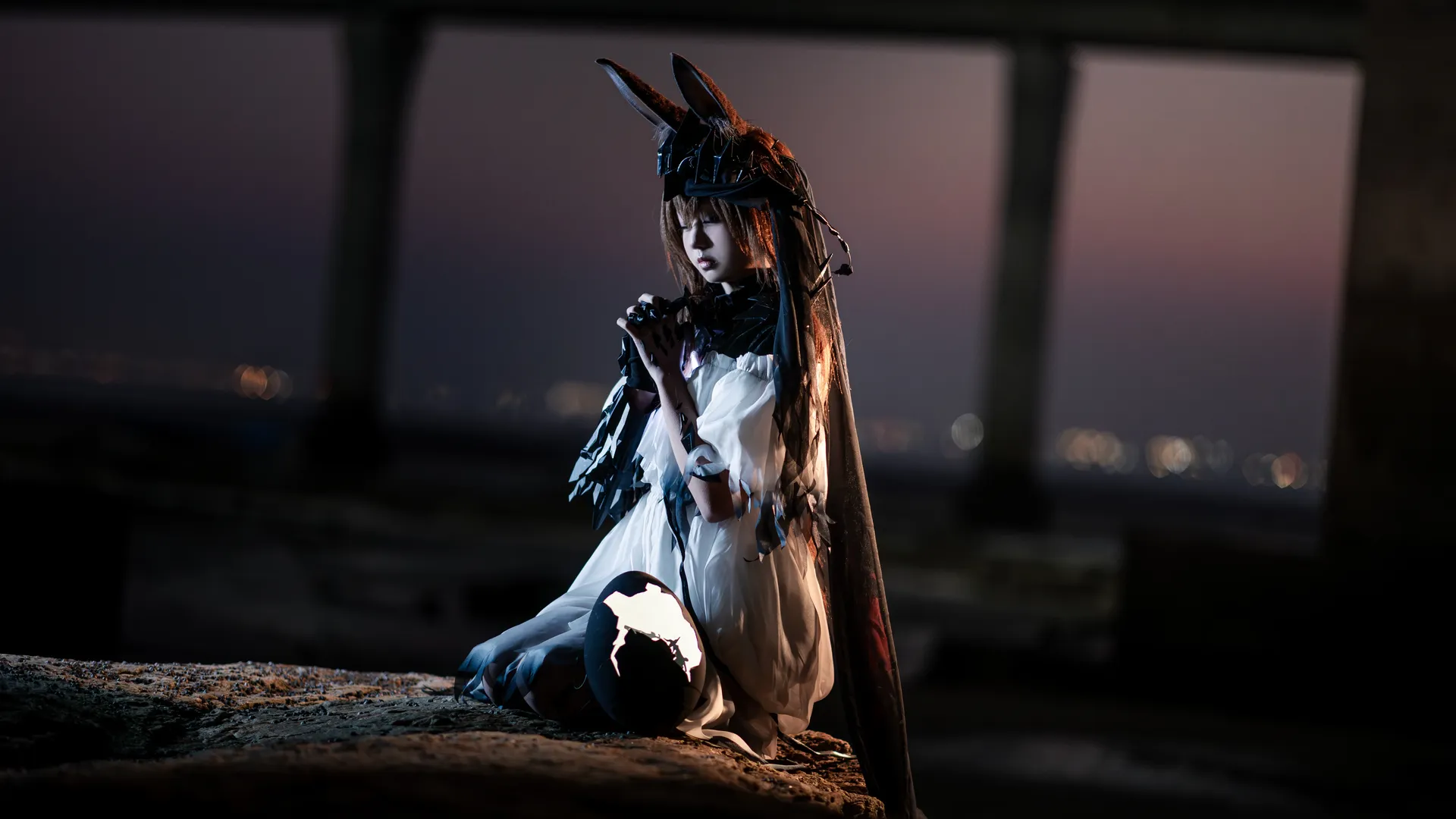明日方舟, 阿米娅cos, cosplay正片, 废土风摄影, 场景人像 - 第7张