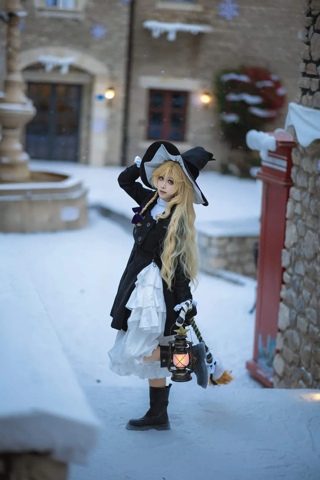 東方Project, 魔理沙コスプレ, 冬の撮影, コスプレ撮影, 雪ロケ - 11枚目