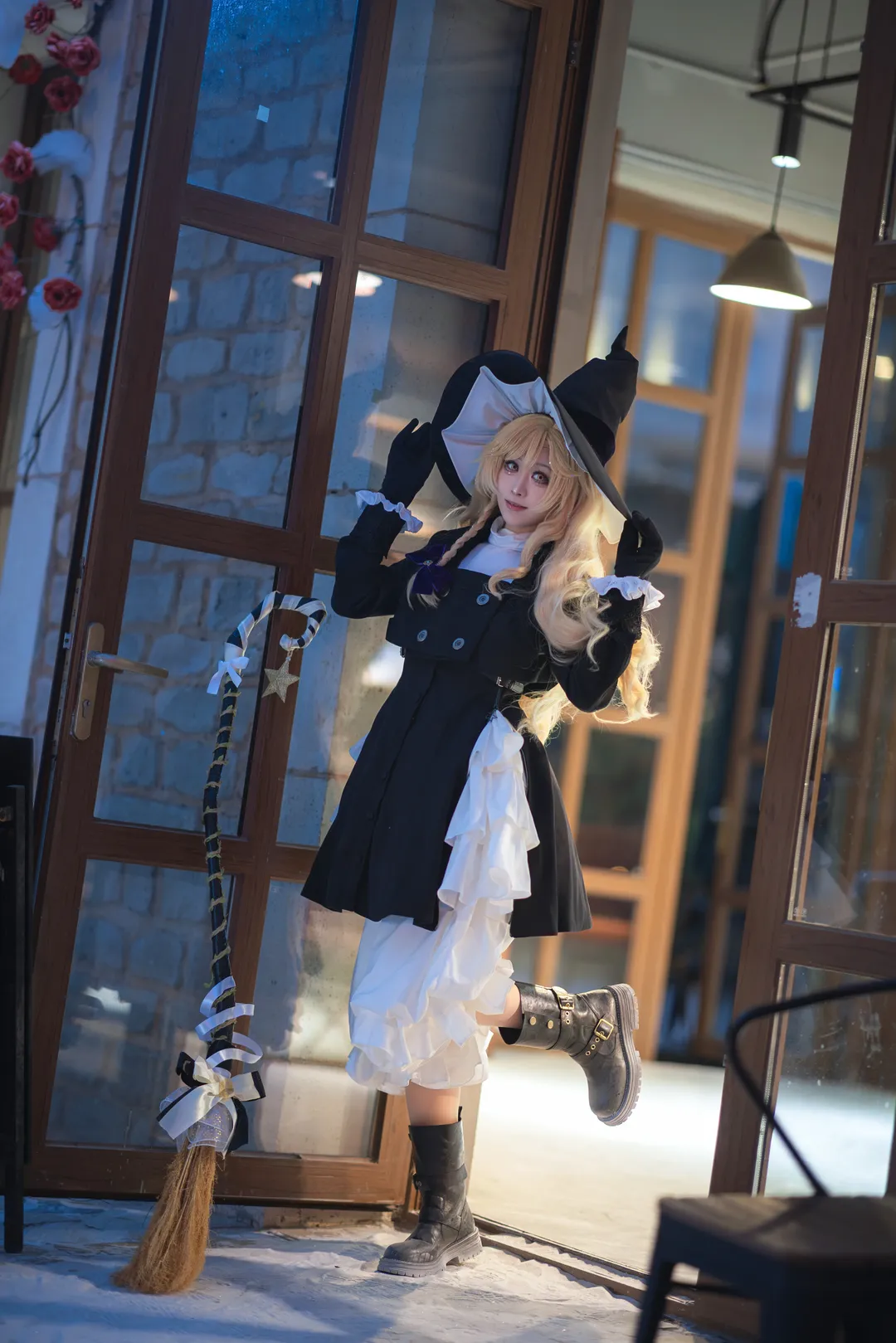 東方Project, 魔理沙コスプレ, 冬の撮影, コスプレ撮影, 雪ロケ - 3枚目