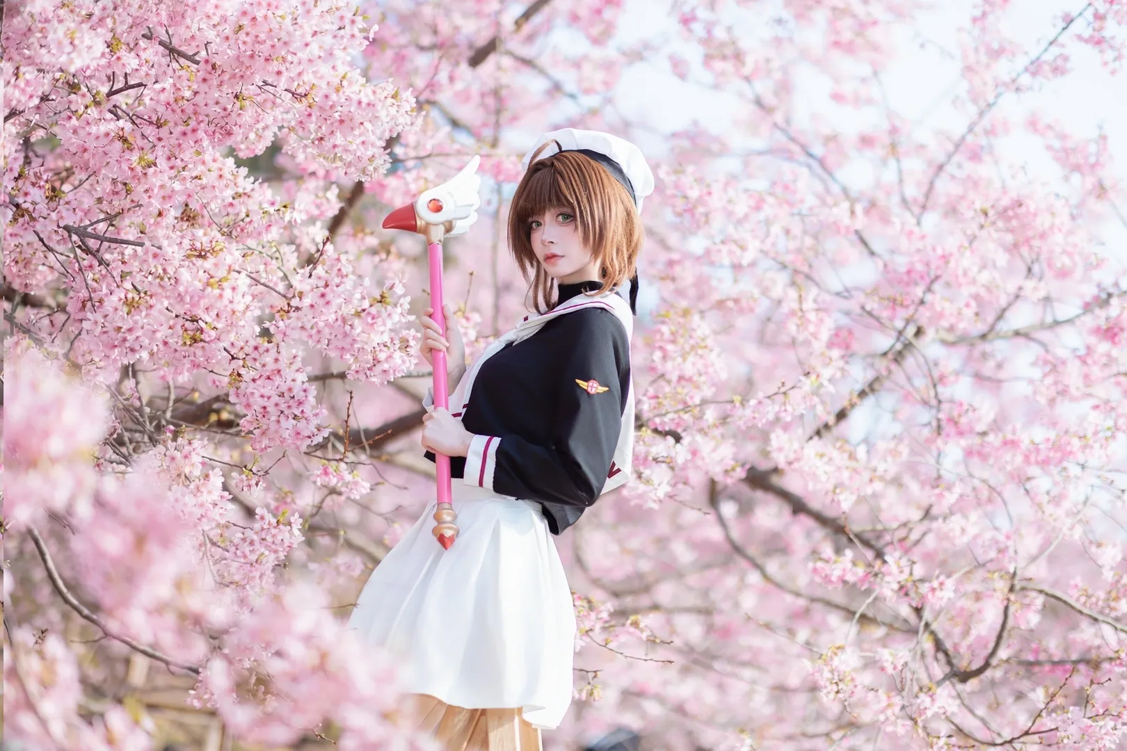小樱cos, 二次元cosplay, 樱花写真, 春日摄影, 魔卡少女 - 第2张