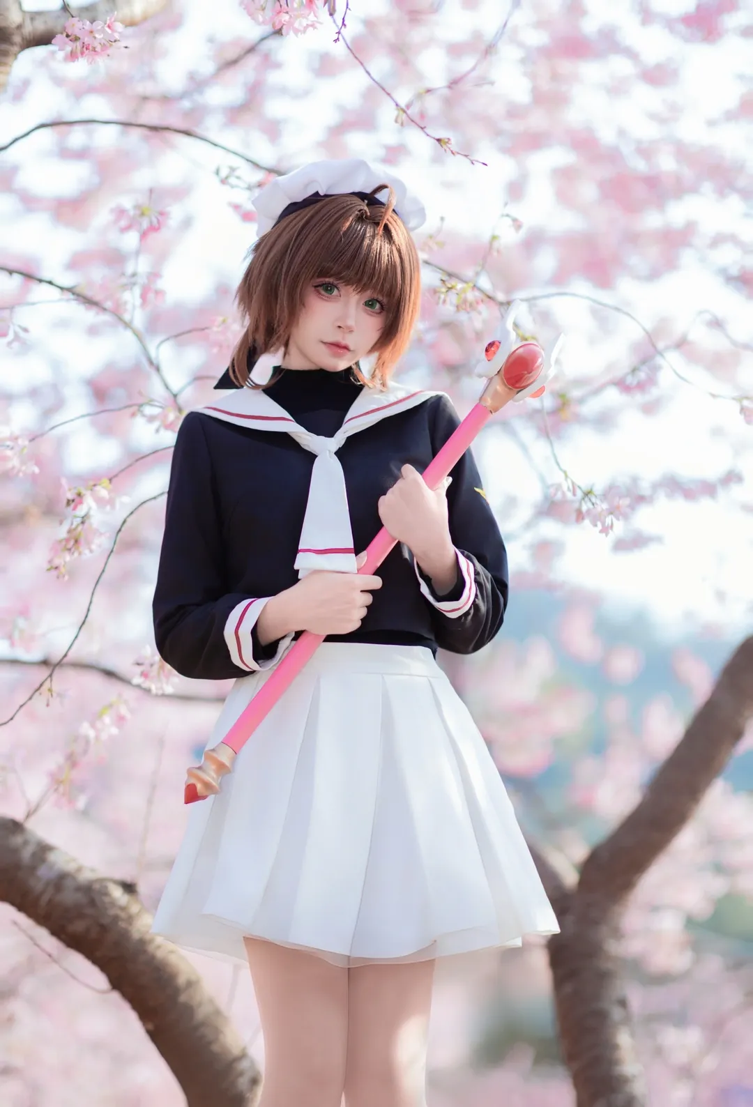 小樱cos, 二次元cosplay, 樱花写真, 春日摄影, 魔卡少女 - 第3张