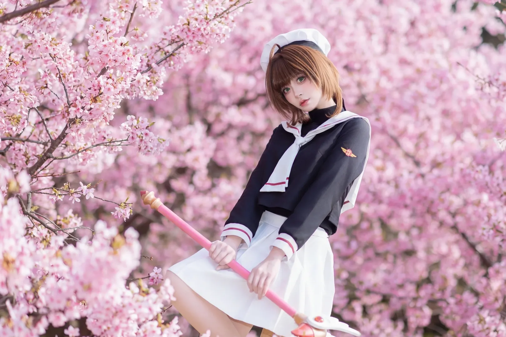 小樱cos, 二次元cosplay, 樱花写真, 春日摄影, 魔卡少女 - 第4张