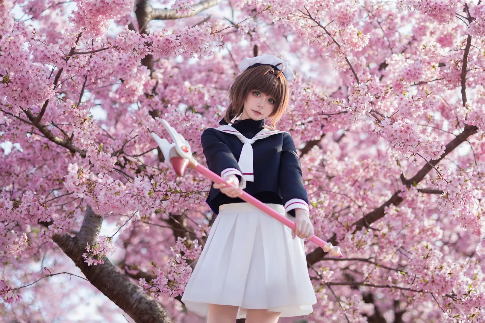 小樱cos, 二次元cosplay, 樱花写真, 春日摄影, 魔卡少女 - 第5张