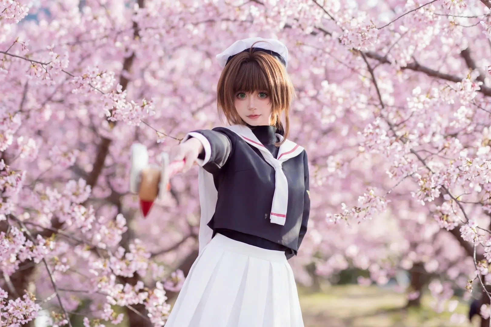 小樱cos, 二次元cosplay, 樱花写真, 春日摄影, 魔卡少女 - 第6张