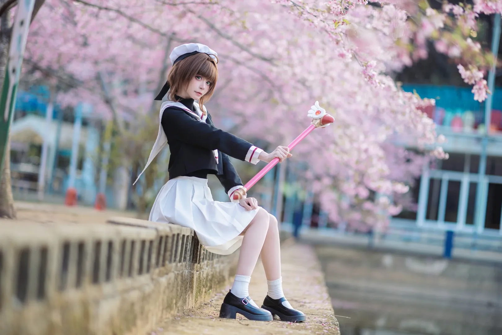 小樱cos, 二次元cosplay, 樱花写真, 春日摄影, 魔卡少女 - 第8张