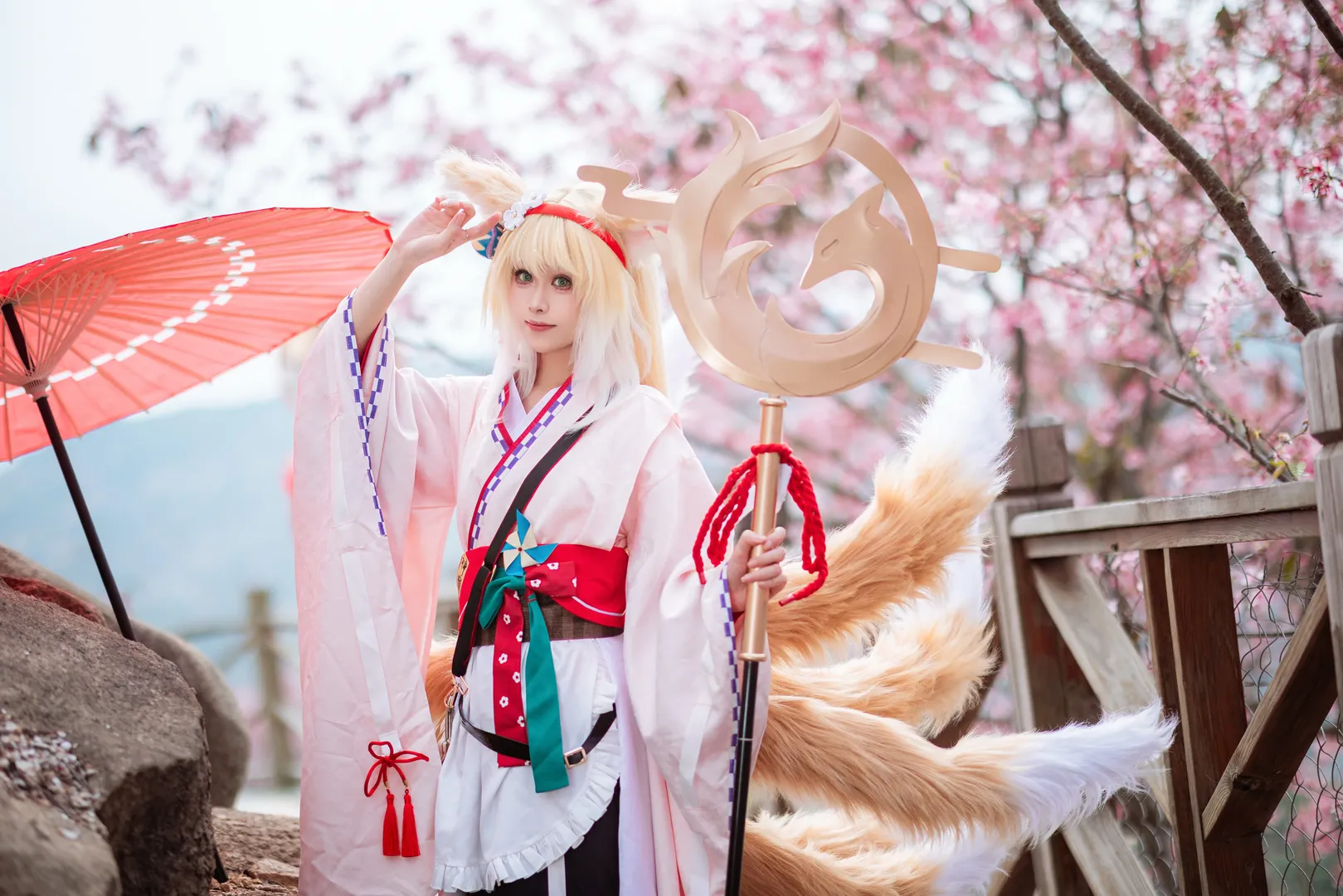 二次元摄影, 明日方舟, 铃兰cos, cosplay正片, 户外樱花写真 - 第7张