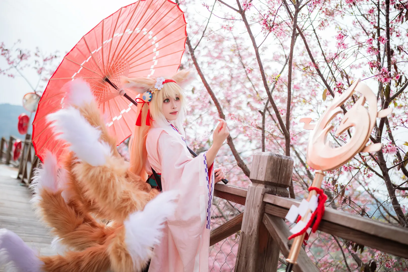 二次元摄影, 明日方舟, 铃兰cos, cosplay正片, 户外樱花写真 - 第9张