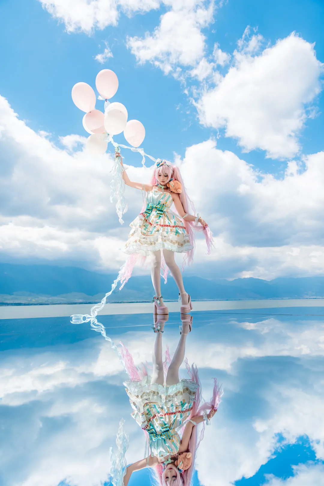 暖暖cos, 无限暖暖, Cosplay正片, 天空之境旅拍, 绽响黎明前 - 第1张