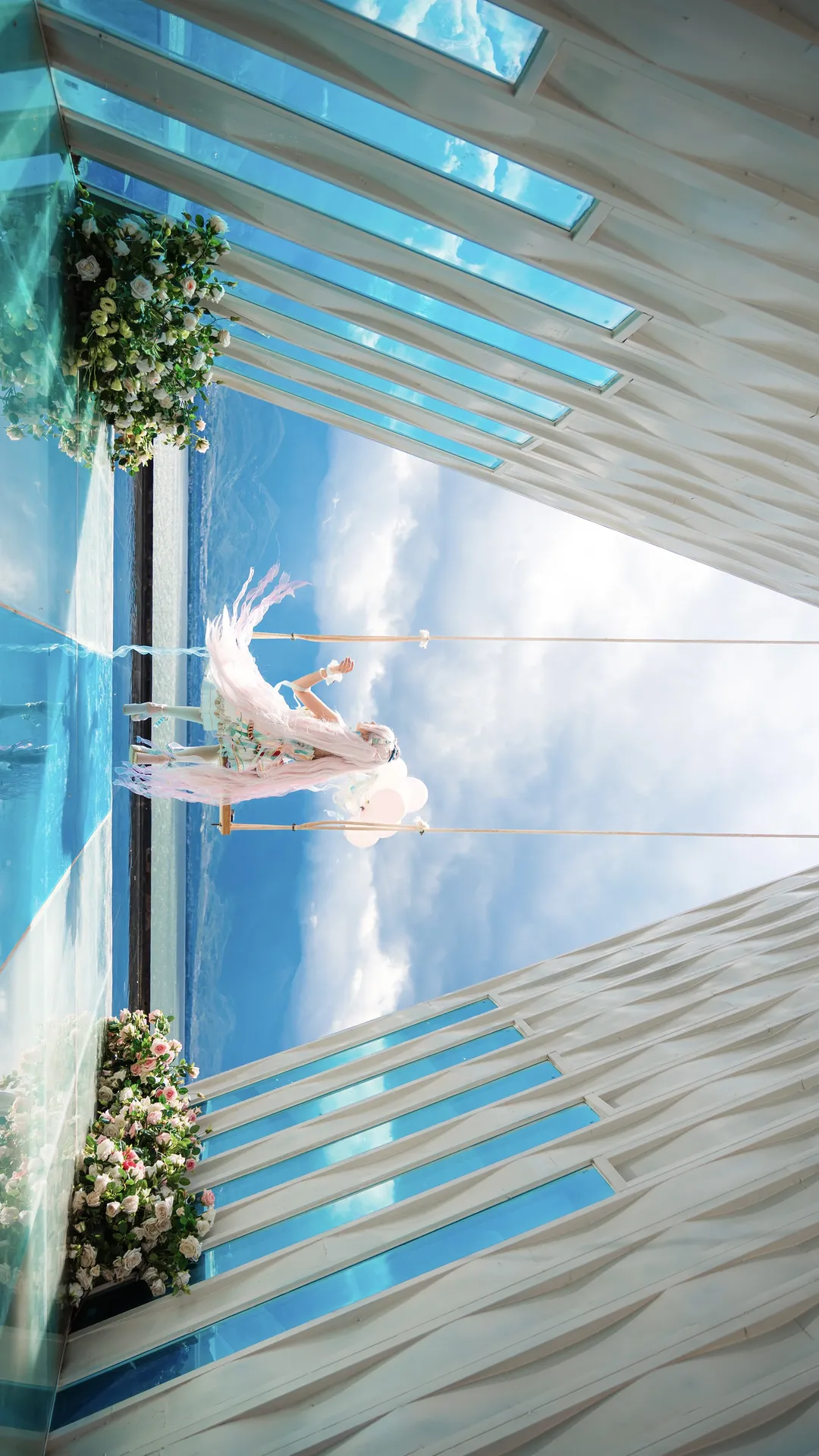 暖暖cos, 无限暖暖, Cosplay正片, 天空之境旅拍, 绽响黎明前 - 第4张