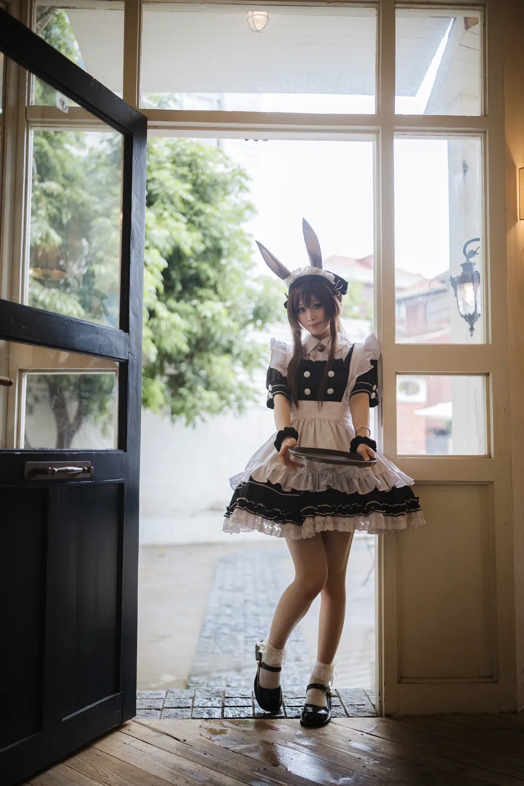 二次元摄影, 明日方舟, 阿米娅cos, cosplay正片, 兔耳女仆