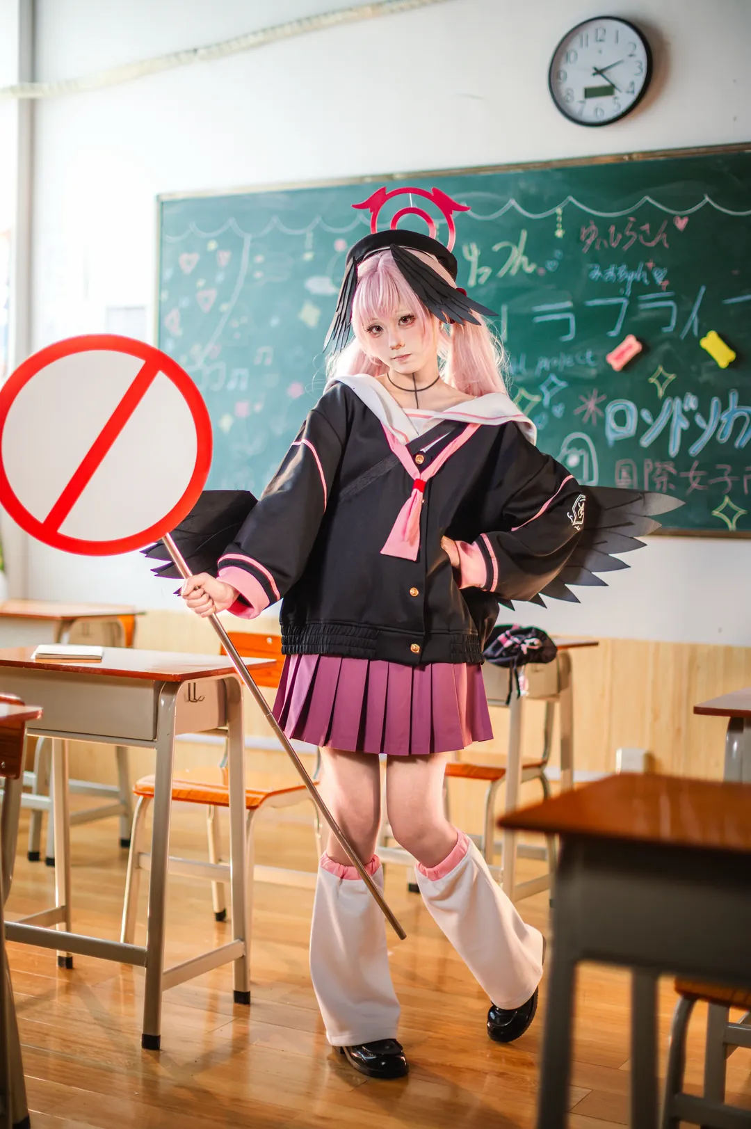 碧蓝档案, 二次元cos, cosplay正片, 校园摄影, 小春cos - 第10张