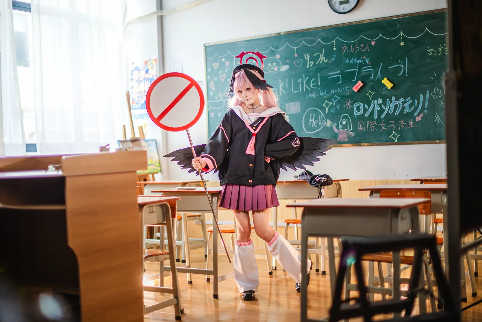碧蓝档案, 二次元cos, cosplay正片, 校园摄影, 小春cos - 第11张