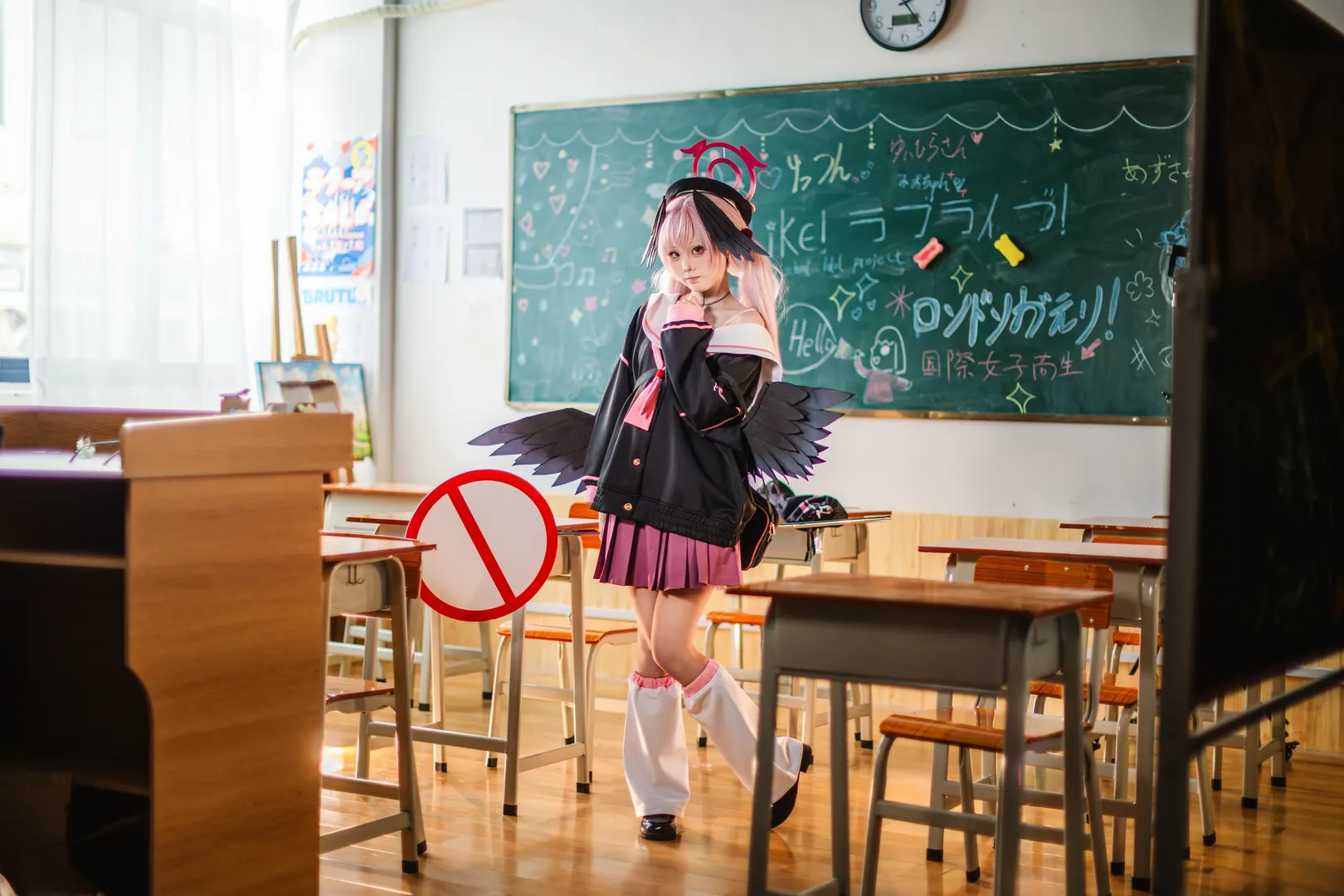 碧蓝档案, 二次元cos, cosplay正片, 校园摄影, 小春cos - 第12张