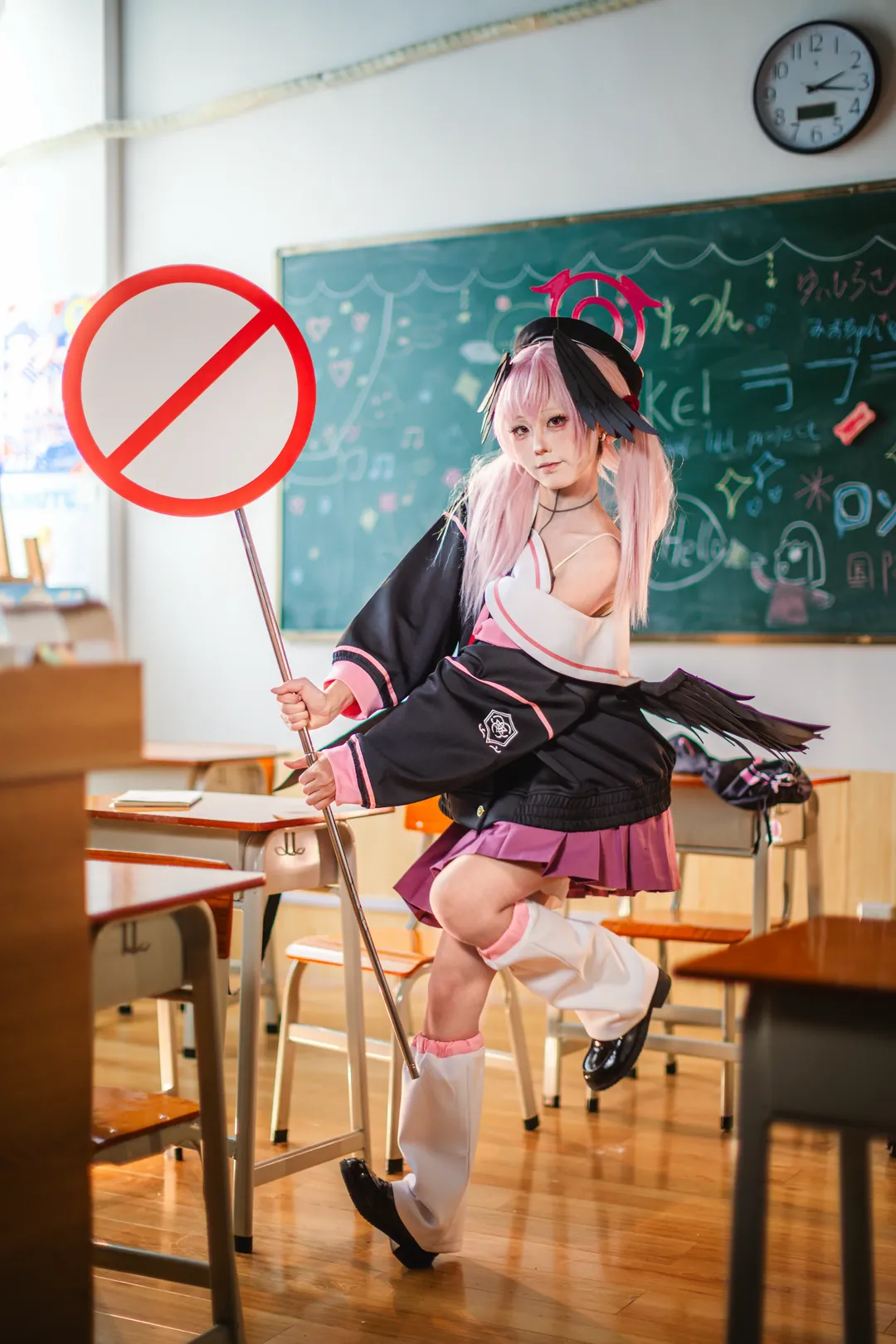 碧蓝档案, 二次元cos, cosplay正片, 校园摄影, 小春cos