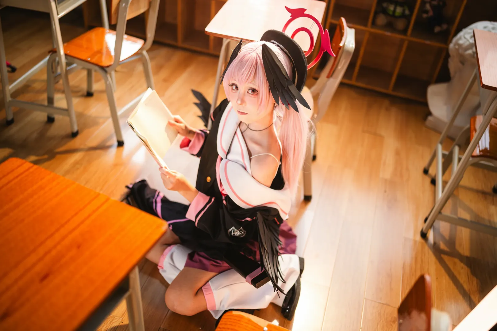 碧蓝档案, 二次元cos, cosplay正片, 校园摄影, 小春cos - 第5张