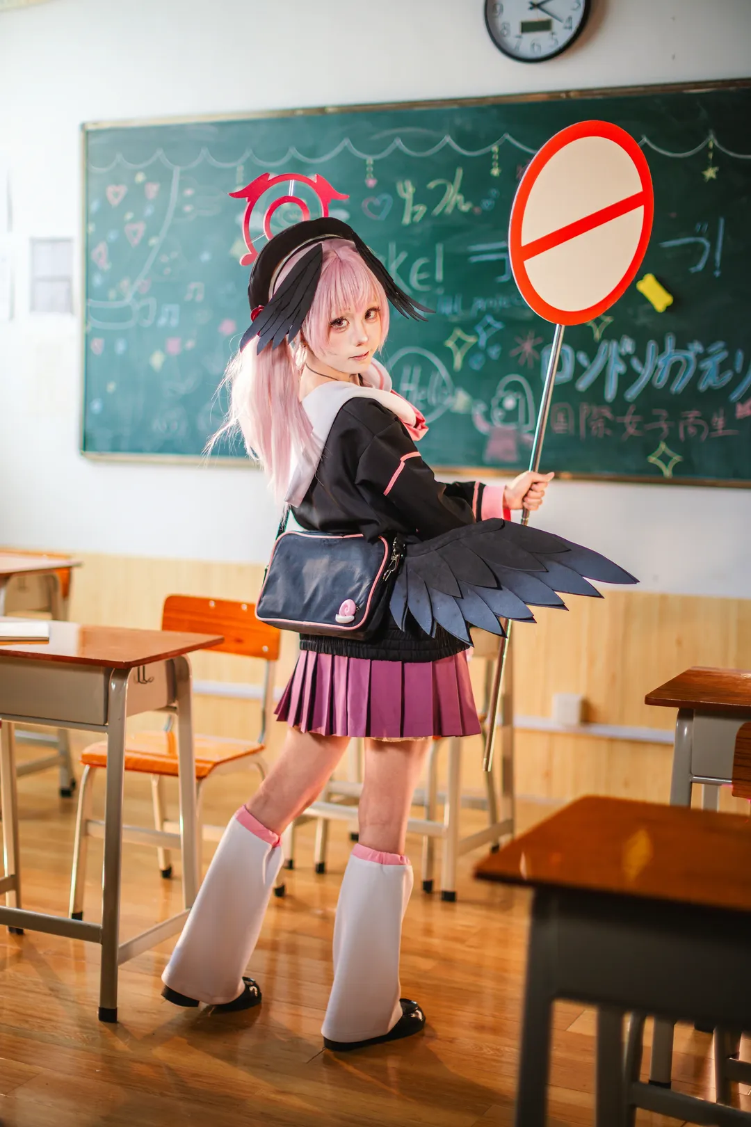 碧蓝档案, 二次元cos, cosplay正片, 校园摄影, 小春cos - 第9张