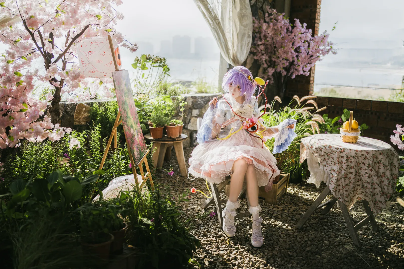 东方Project, 古明地觉cos, 逆光人像, 氛围感大片, 花园写真 - 第12张