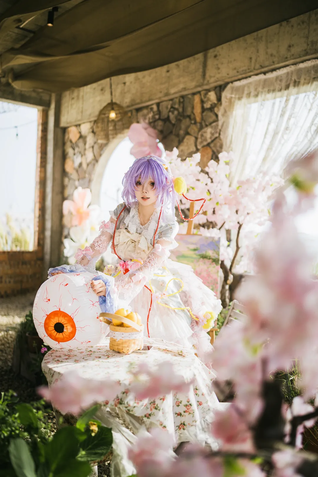東方Project, 古明地覺cos, 逆光人像, 氛圍感大片, 花園寫真