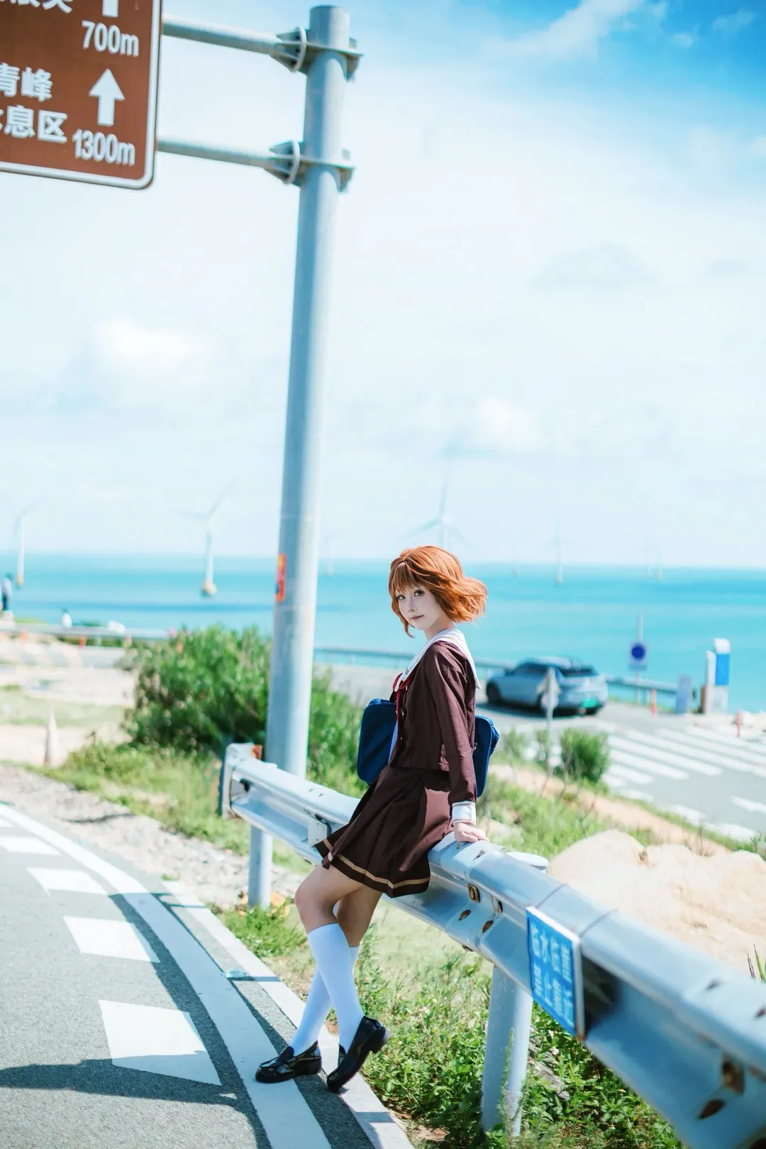 黄前久美子cos, cosplay正片, jk制服, 京吹, 上低音号 - 第9张