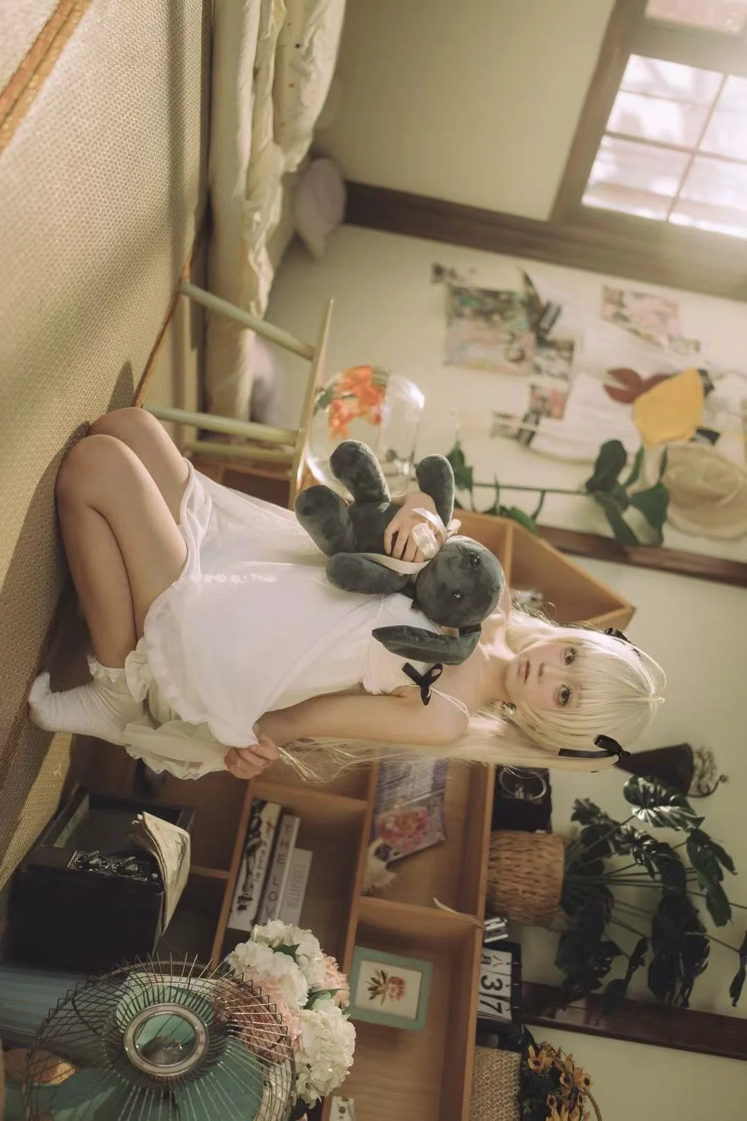 二次元cosplay, 穹妹cos, 缘之空, 居家私影, 日式榻榻米 - 第1张