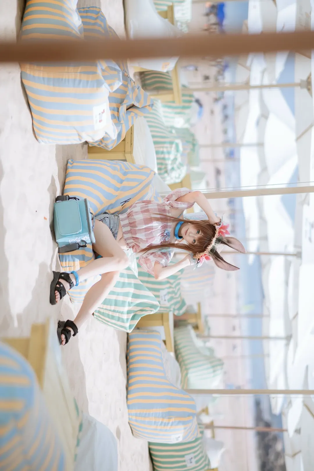 cosplay, cos正片, 明日方舟, 阿米娅cos, 夏日沙滩 - 第13张