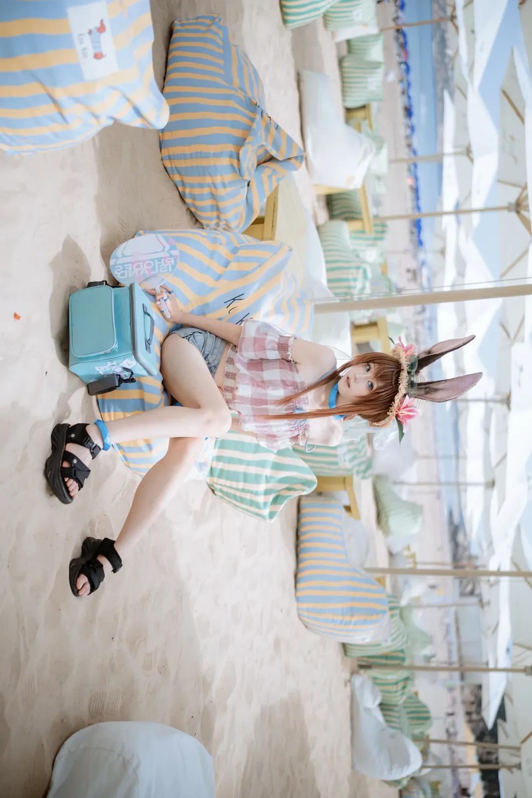 cosplay, cos正片, 明日方舟, 阿米娅cos, 夏日沙滩 - 第17张