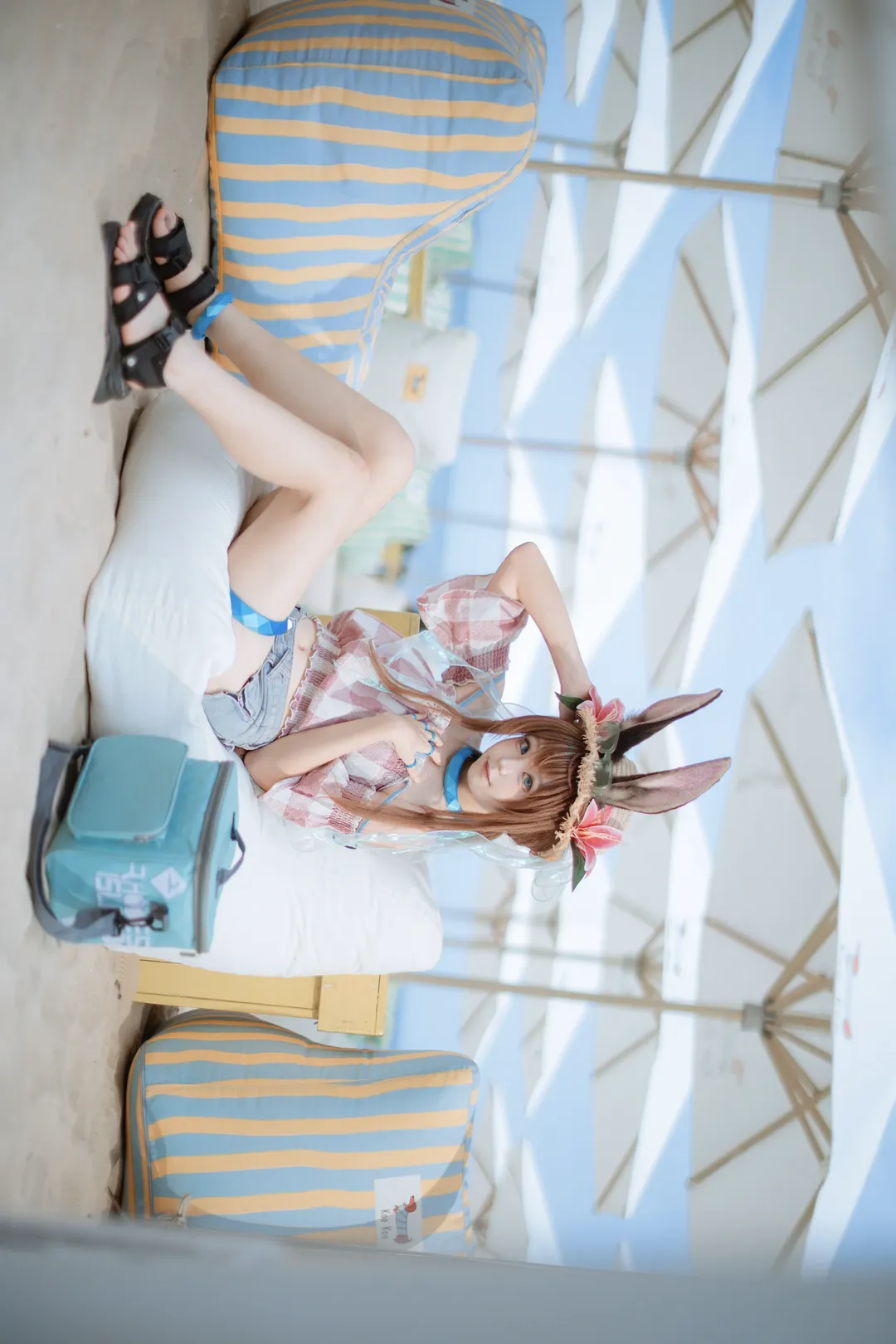 cosplay, cos正片, 明日方舟, 阿米娅cos, 夏日沙滩 - 第18张