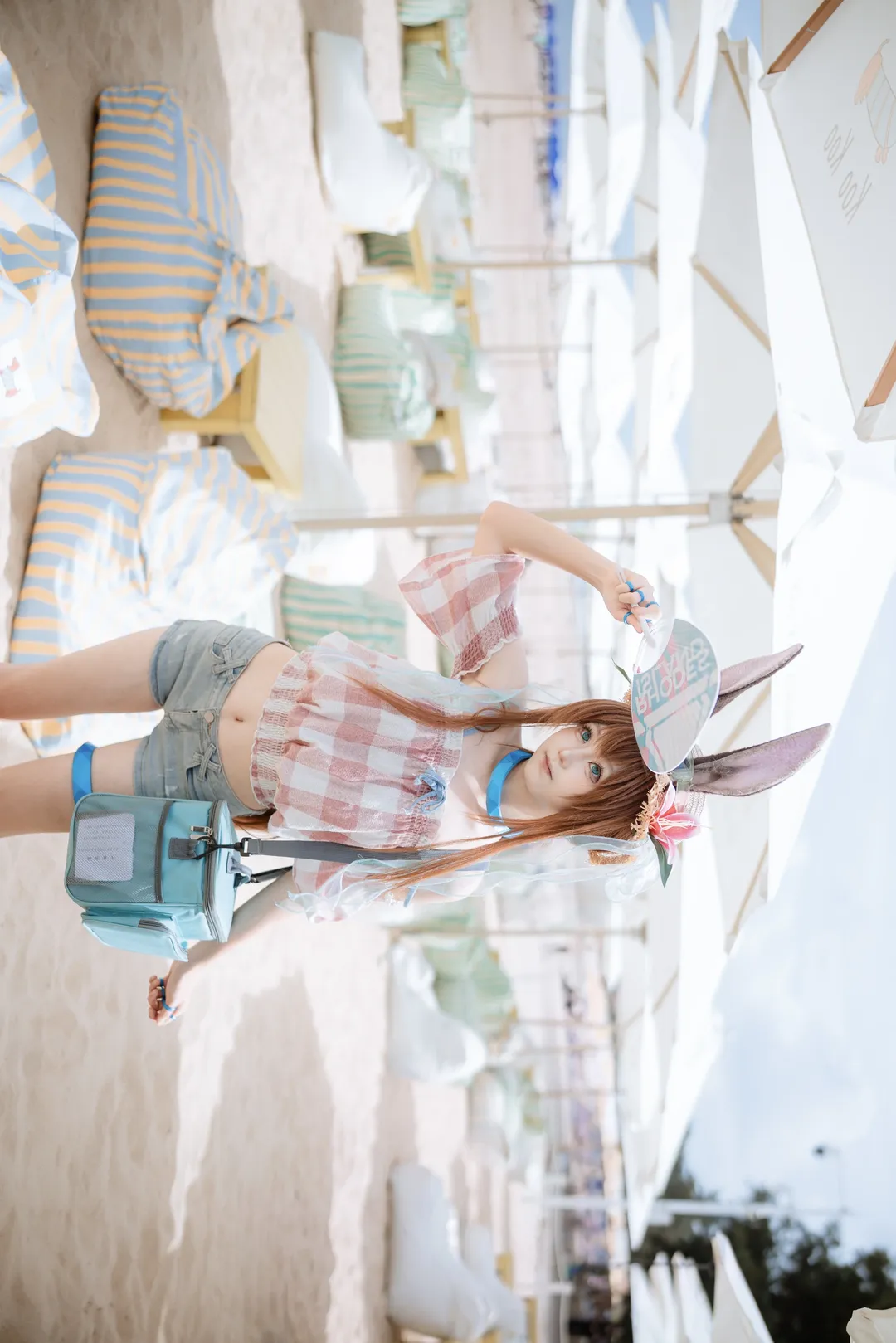 cosplay, cos正片, 明日方舟, 阿米娅cos, 夏日沙滩 - 第9张