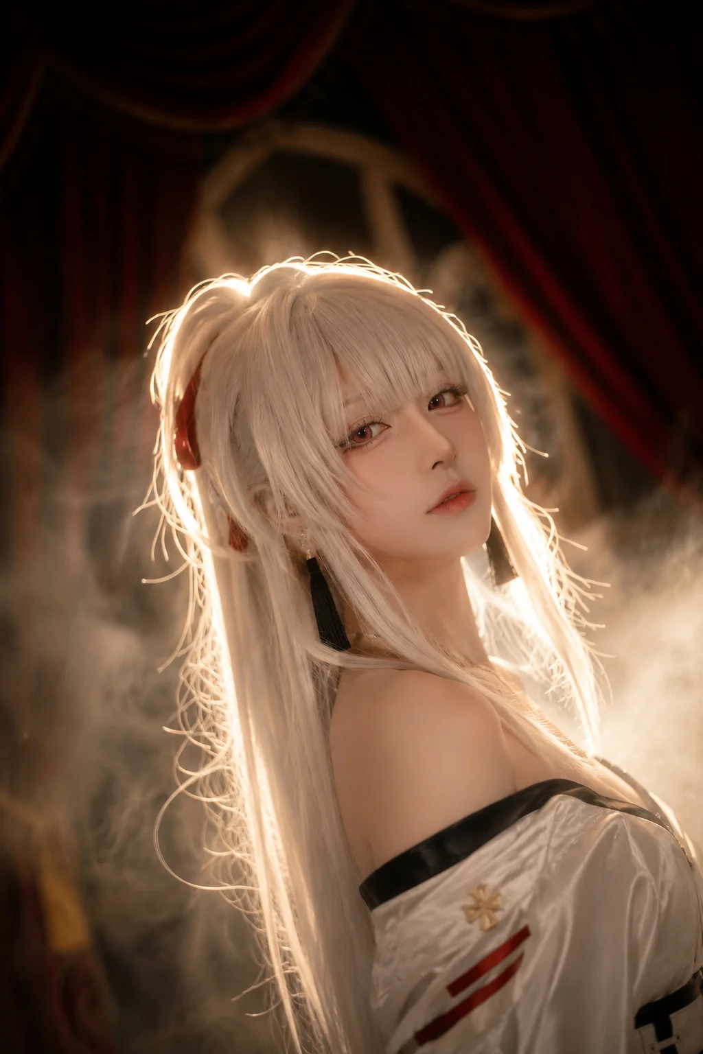 鸣潮, 绯雪cos, cosplay摄影, 二次元场照, 逆光氛围感 - 第3张