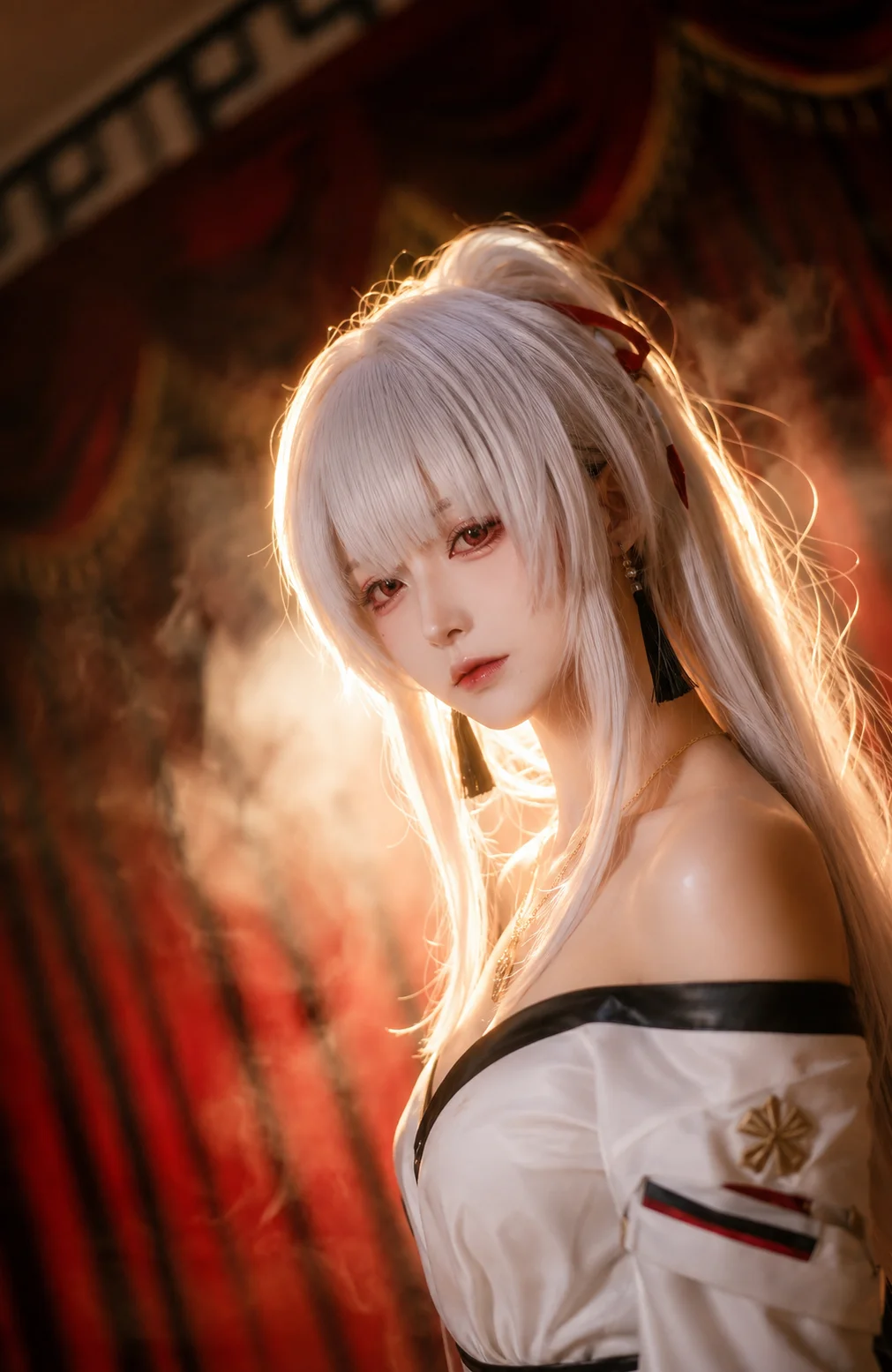 鸣潮, 绯雪cos, cosplay摄影, 二次元场照, 逆光氛围感 - 第4张