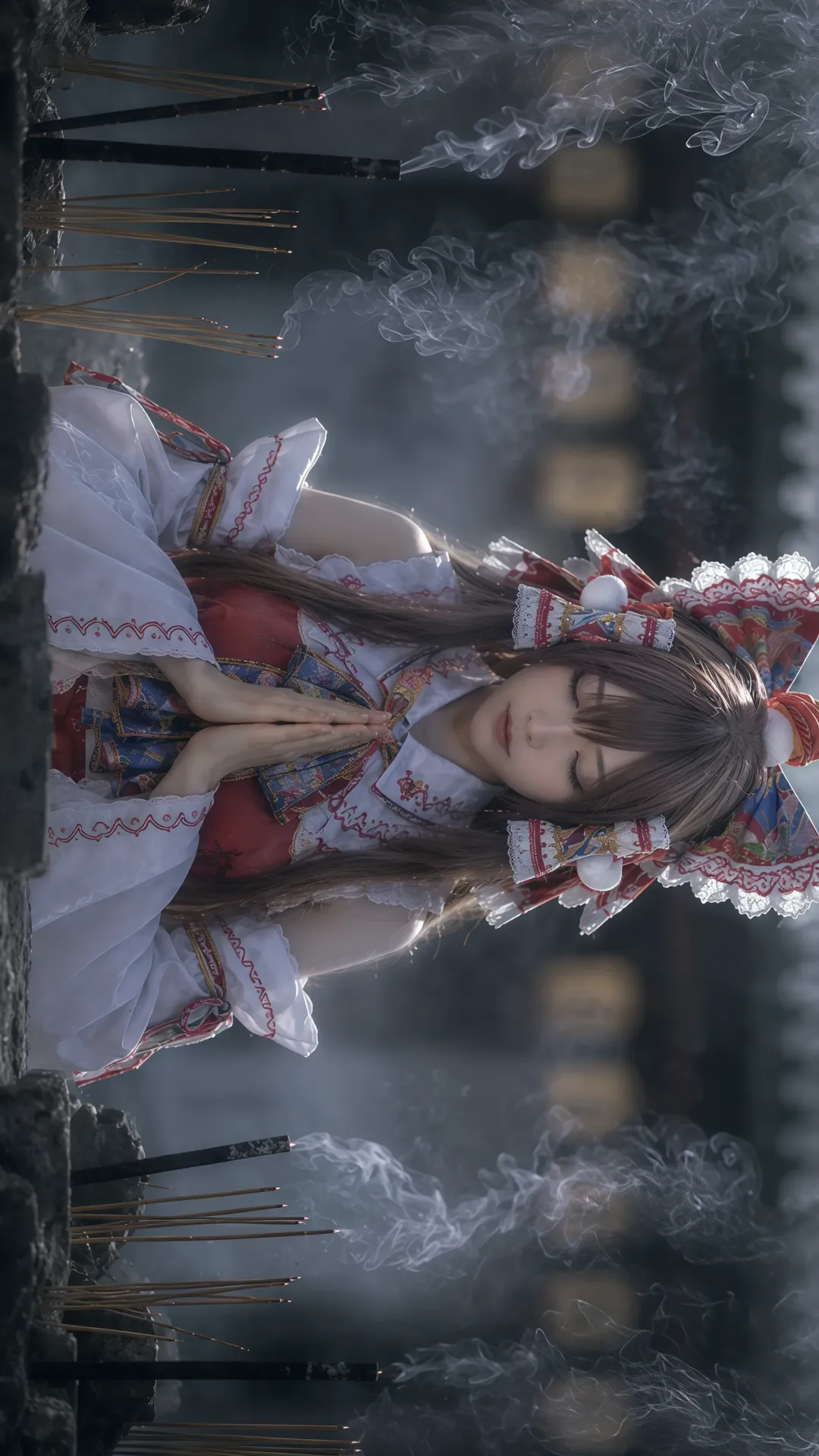 古风摄影, 博丽灵梦cos, 东方project, 幻想乡, 二次元cosplay