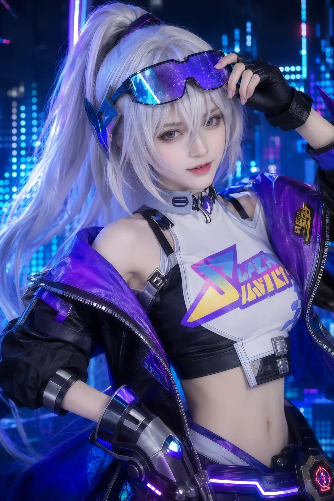 Honkai: Star Rail, Silver Wolf cosplay, Cosplay photography, Anime cosplay, Cyberpunk style